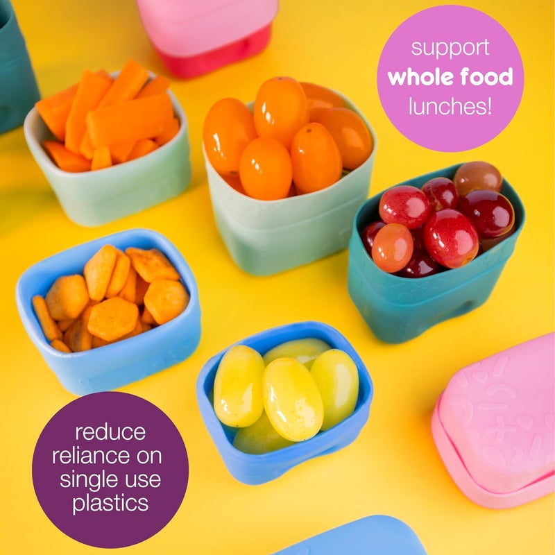 B.Box Silicone Snack Cup Set, Berry - 2 Pack - Image 4