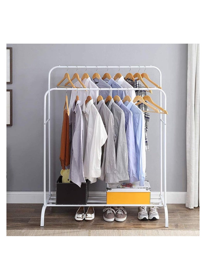 بلومنغ تايم رف ملابس معدني متعدد الوظائف مع رف - تنظيم الملابس وعرضها بأناقة - Image 4