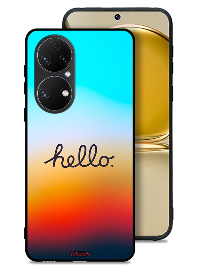 Tolwak Huawei P50 Protective Case Cover Hello - Image 1