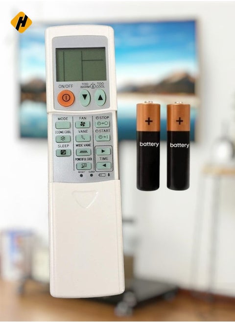 Replacement Remote Control for Mitsubishi Electric Air Conditioners MSZ-GE Series - Compatible with MSZ-GE06NA-8, MSZ-GE09NA-8, MSZ-GE12NA-8, MSZ-GE15NA-8, MSZ-GE18NA-8, MSY-GE09NA-8, MSY-GE12NA-8, MSY-GE15NA-8, MSY-GE18NA-8 - Easy to Use, Battery Included