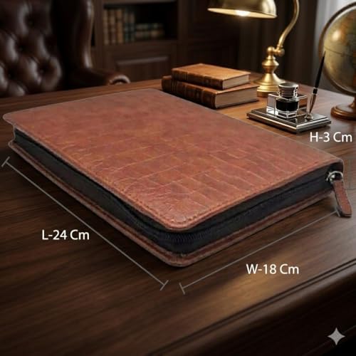 essart Sarvika PU Leather Pen Storage Case | 24 Slots Pencase Holder | Pen Collection Storage Case with Zipper clousre | Campatible for School, Home & Office; - Image 3