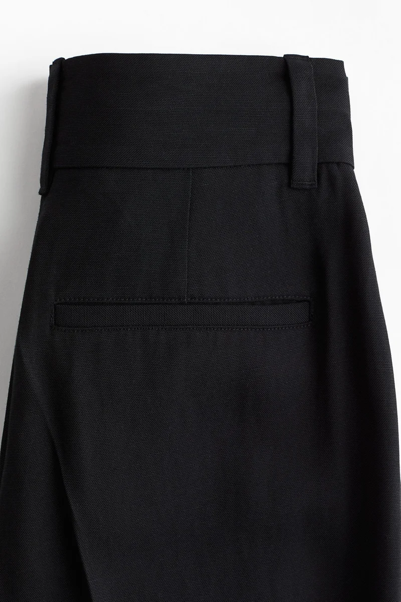 اتش اند ام Wide linen-blend trousers