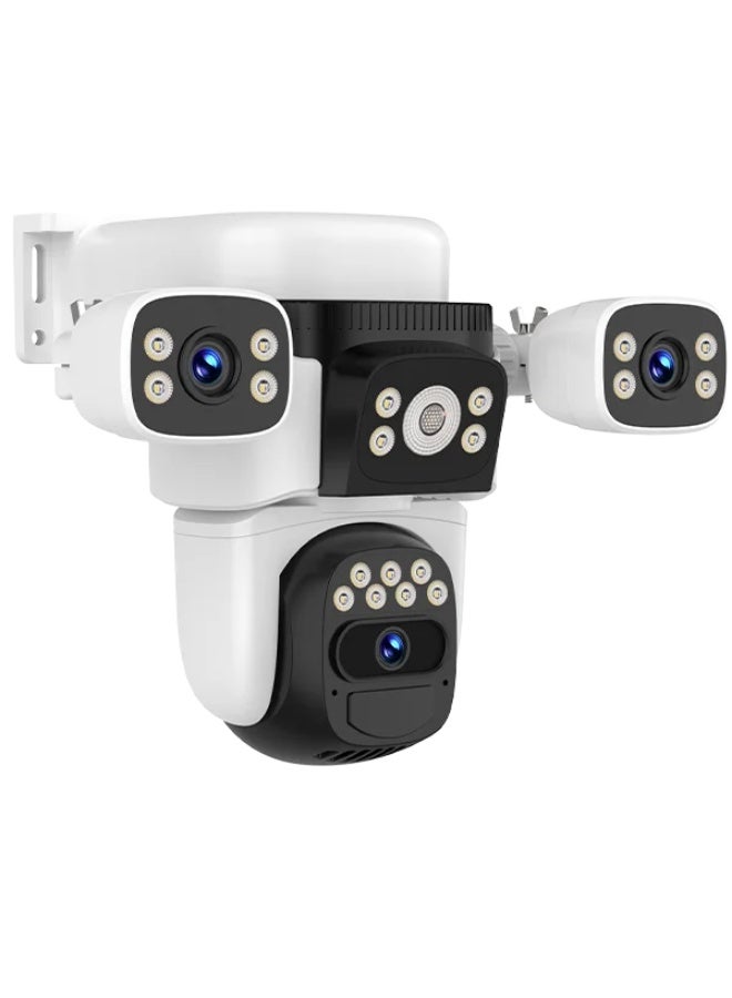 JAJEEK Three Lens 4G Solar Security Camera - No SIM Needed! AOV Always-On Video, Wireless Outdoor CCTV with Solar Panel, Easy Setup for Home & Villa - Image 2