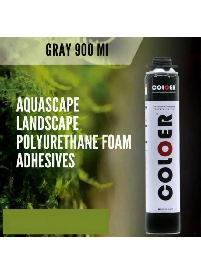 COLOER Foam Adhesive for Ecological Landscaping Aquarium – (Gray and Brown) 900 grams - Image 2