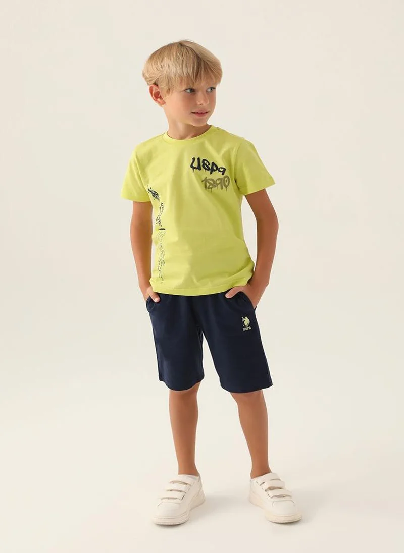 U.S. Polo Assn. U.S. Polo Assn. Boys Green Bermuda Set