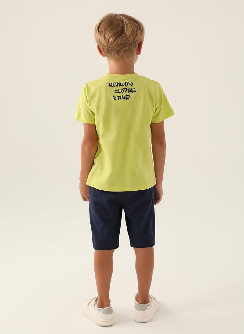 U.S. Polo Assn. U.S. Polo Assn. Boys Green Bermuda Set - Image 5