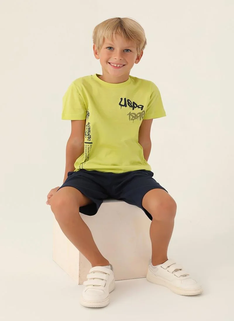 U.S. Polo Assn. U.S. Polo Assn. Boys Green Bermuda Set