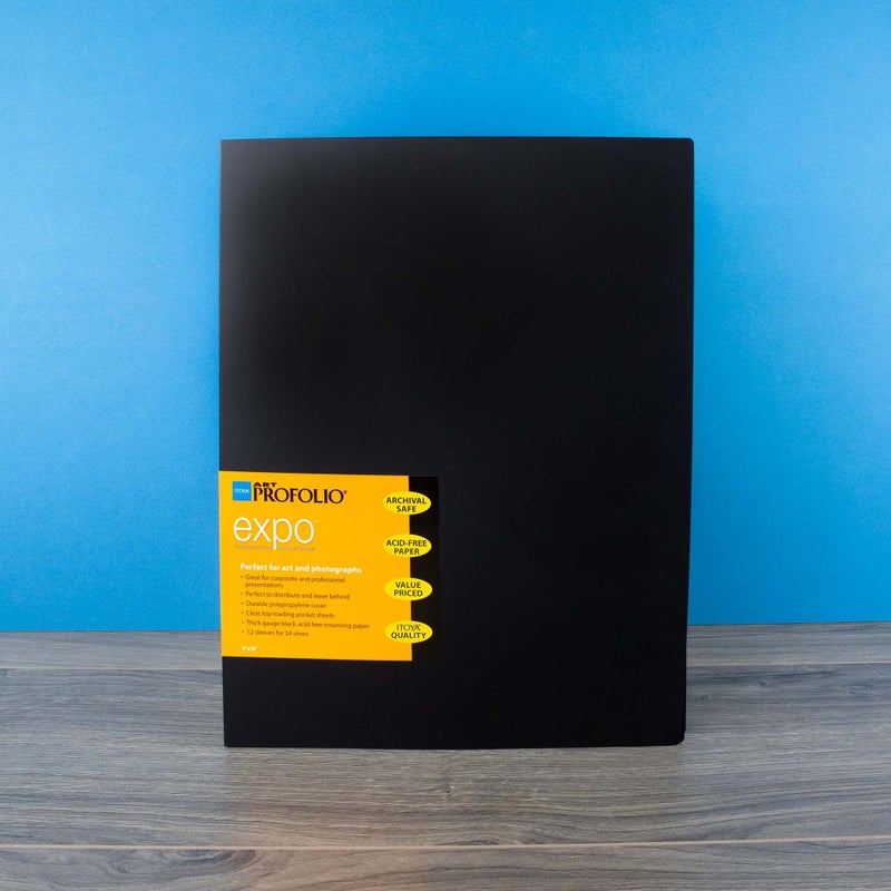 ITOYA كتاب عرض/عرض إيتويا آرت بروفوليو إكسبو، 12 غلاف، 9 × 12 بوصة، أسود (XP-12-9) - Image 2
