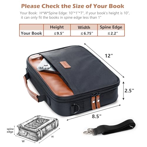Aplufine Bible Cover for Men-Bible Case for Women-Medium Bible Bags and Totes-Large Bible Carrying Case-Bible Carrier with Shoulder Strap,Detachable Pen Loops for Bible Accessories,Gift Men Women - Image 4