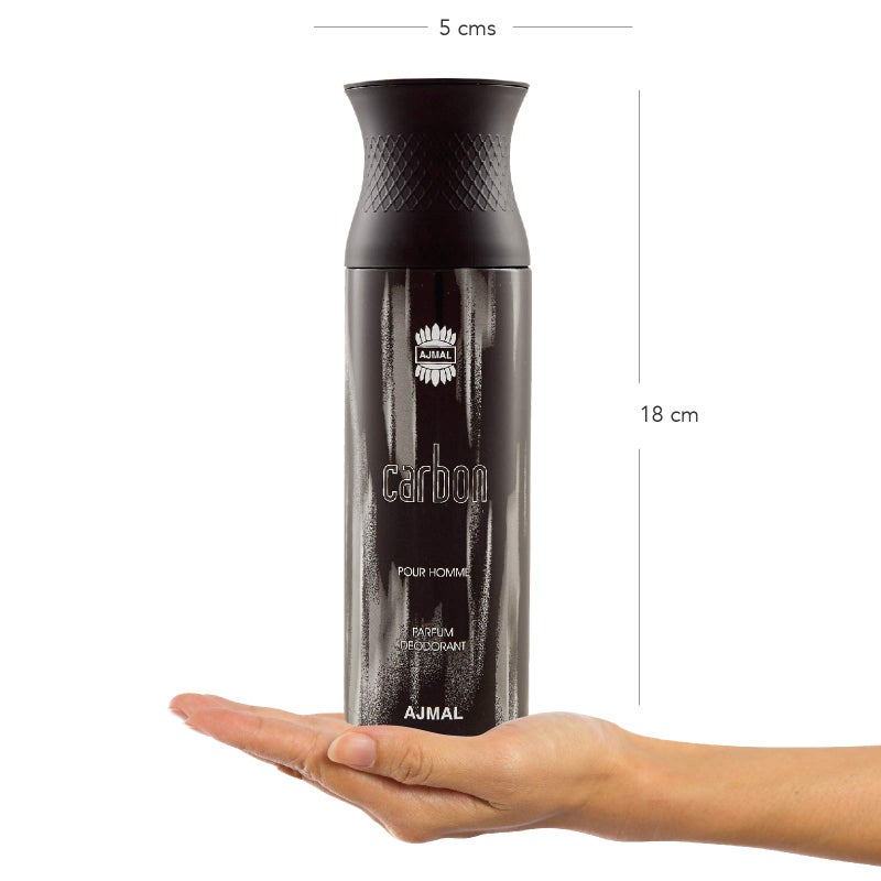 Ajmal سبراي مزيل العرق أجمَل كربون و ساكرد لوف و سيلفر شيد - للرجال و النساء (200 مل، عبوة من 3) - Image 3