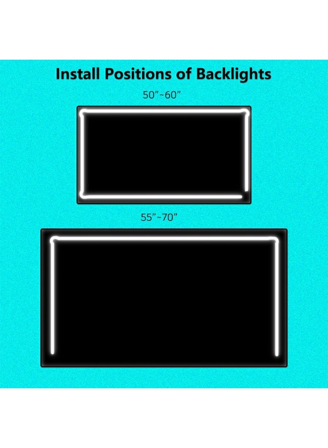 LED Lights for TV Led Backlight, 3.5m/11.5ft RGB Led Strip Lights for TV for 50-70in, 105 Leds USB Led Light Strip, APP Control & RF Remote Lights for Indoor Decoration - Image 5