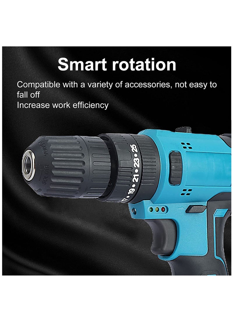 Arabest - 28Pcs Electric Screwdrivers 21V Cordless Drill Driver,  Combi Drills with 2Pcs 1500 mAhLithium Batteries, 45Nm Max Electric Drill - Image 1