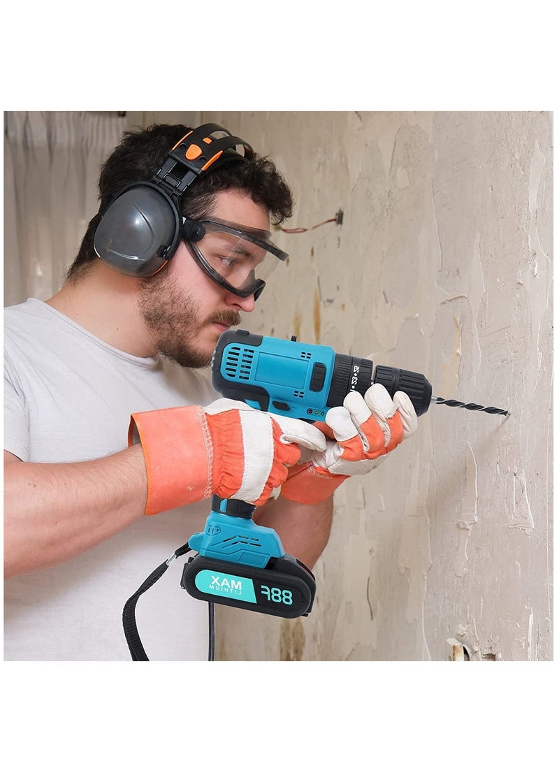 Arabest - 28Pcs Electric Screwdrivers 21V Cordless Drill Driver,  Combi Drills with 2Pcs 1500 mAhLithium Batteries, 45Nm Max Electric Drill - Image 1