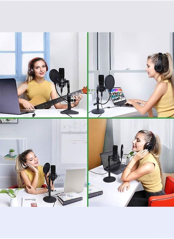 MARGOUN - Condenser Podcast PC Microphone Kit with Filter - Image 1