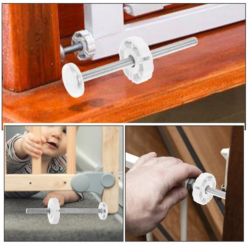 5 Pcs Gate Spindle Rods Extension Kit High Strength Screws For Pressure Mounted Pet Safety Gate - Image 5