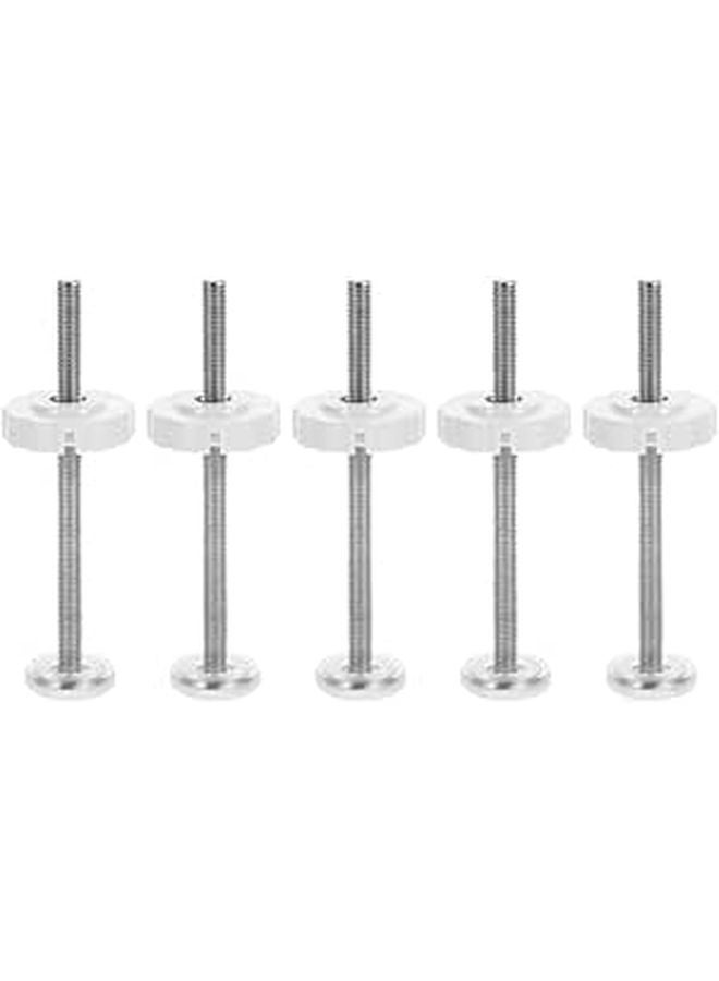 5 Pcs Gate Spindle Rods Extension Kit High Strength Screws For Pressure Mounted Pet Safety Gate - Image 1