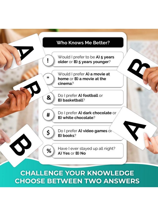QUOKKA Who Knows Better? - Original - Family Card Trivia Game | Fun Learning & Educational Questions for Families | Suitable for Boys & Girls - Image 3