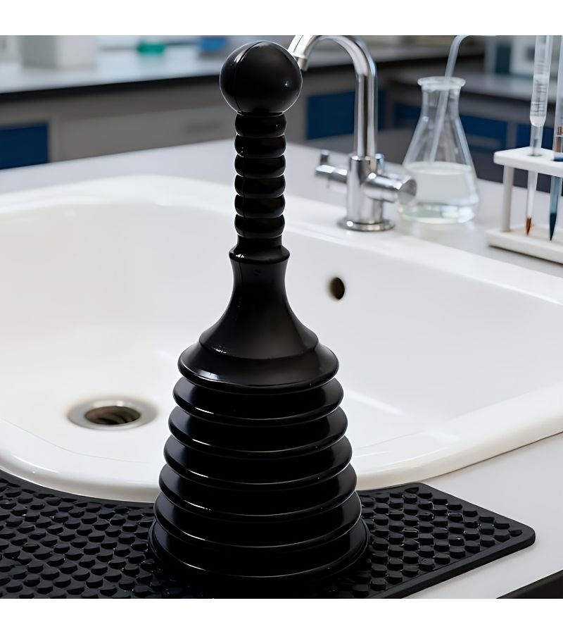 Black Master Plunger MPS4 For Kitchen Sink Drain Bathtub - Image 1