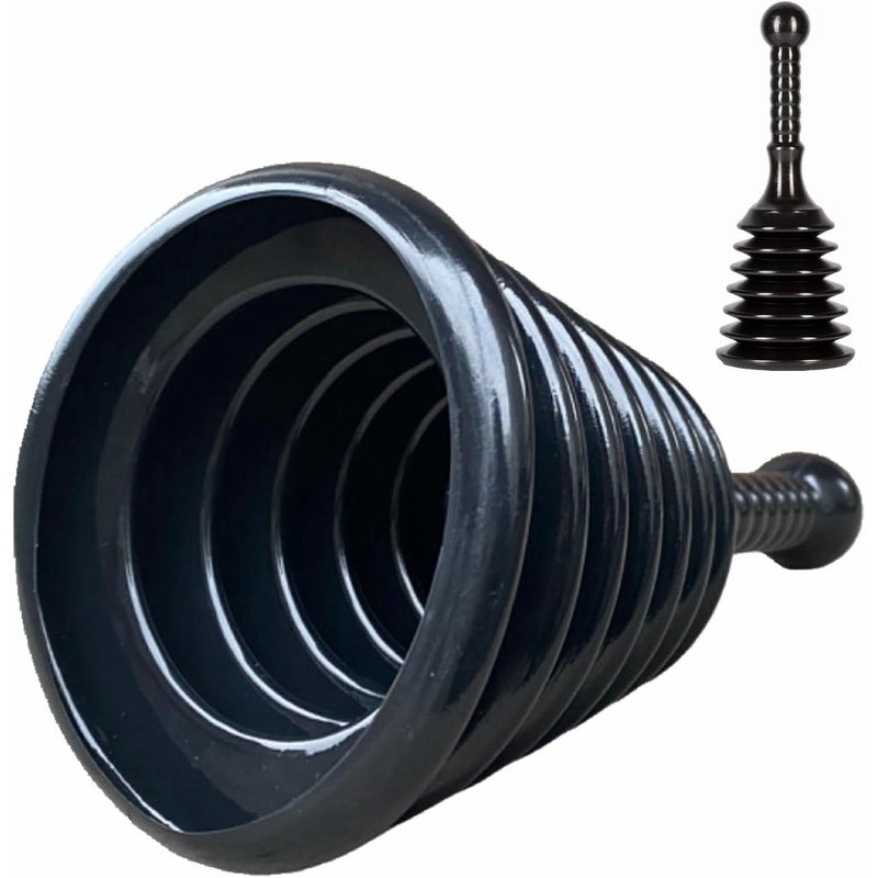 Black Master Plunger MPS4 For Kitchen Sink Drain Bathtub - Image 5