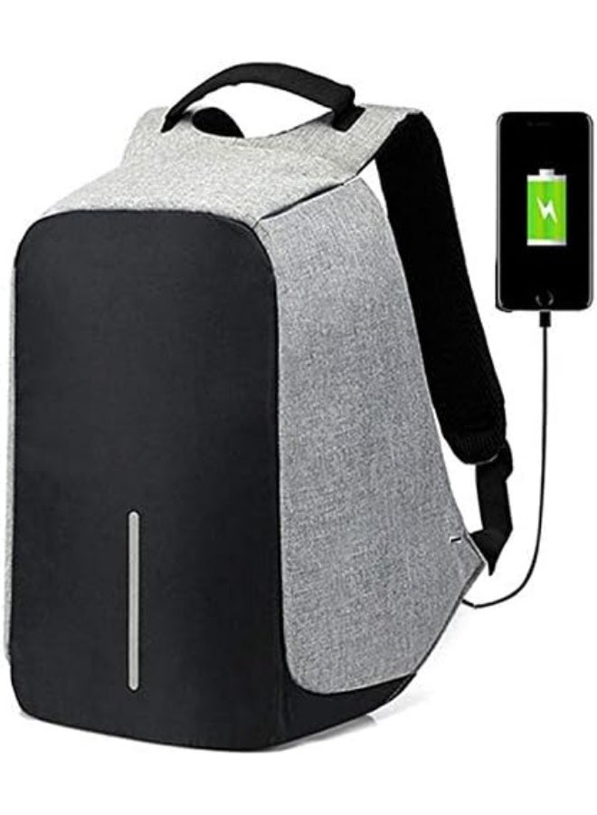 Travel Laptop Backpack, Business Anti Theft Laptop Backpack with USB Charging Port & Headphone Interface, Waterproof College School Computer Bag for Women & Men Fits 15.6 Inch Notebook - Image 4