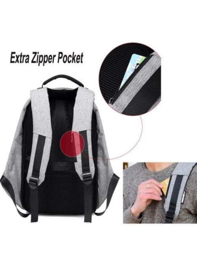 Travel Laptop Backpack, Business Anti Theft Laptop Backpack with USB Charging Port & Headphone Interface, Waterproof College School Computer Bag for Women & Men Fits 15.6 Inch Notebook - Image 3