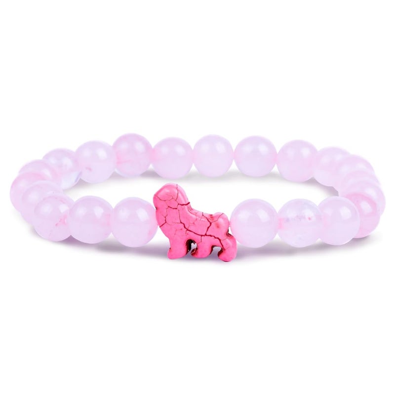 Fahlo Lion Tracking Bracelet â€“ Track a Real Lionâ€™s Journey â€“ Supports Wildlife Conservation â€“ Elastic, One Size Fits Most â€“ on Interactive Mobile App Map â€“ Unisex Conservation Gift (Kenya Orchid Pink) - Image 1