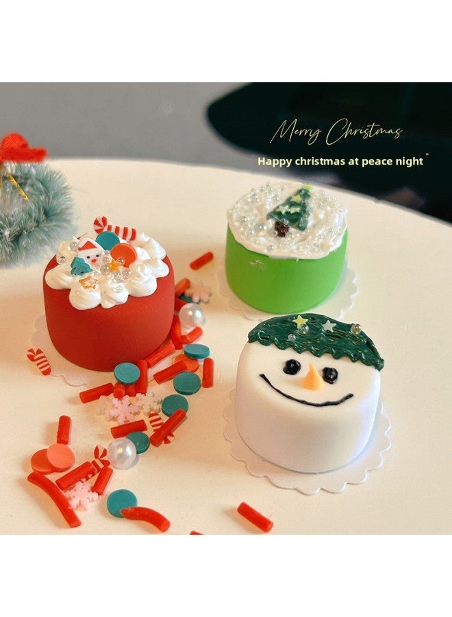 Loquat Dollhouse Accessories Miniature Food And Play Toy Mini Fruit  Party Decoration Cake I138-Color:E Style (Style)-Height:1:12/1:6 - Image 2