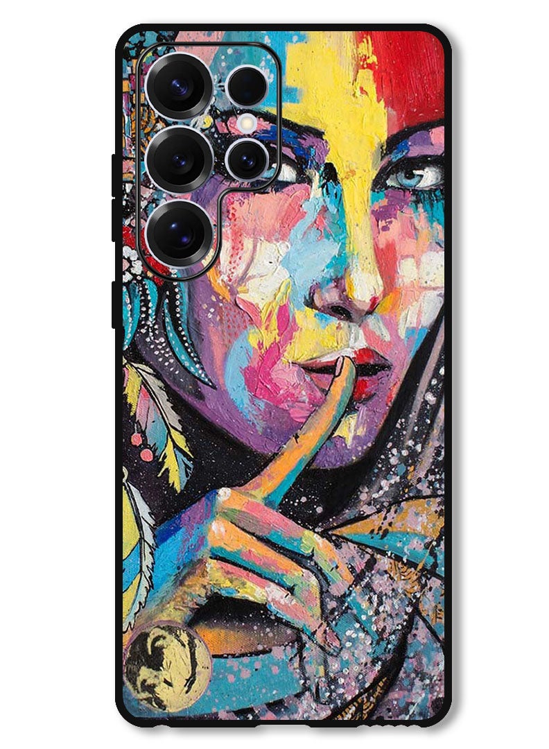 Theodor Protective Case Anti Scratch Shock Proof Bumper Cover For Samsung Galaxy S25 Ultra Face - Image 1