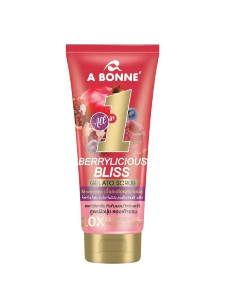 A BONNE Berrylicious Bliss Velvet Sugar Crush Premium Sugar Body Scrub 300g