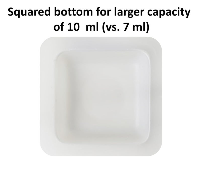 Labnique Small 1.7" Square Polystyrene Weigh Boats, Weighing Dishes, Weighing Boats, Anti-Static Disposable Tray, 10ml (160 pcs) - Image 3