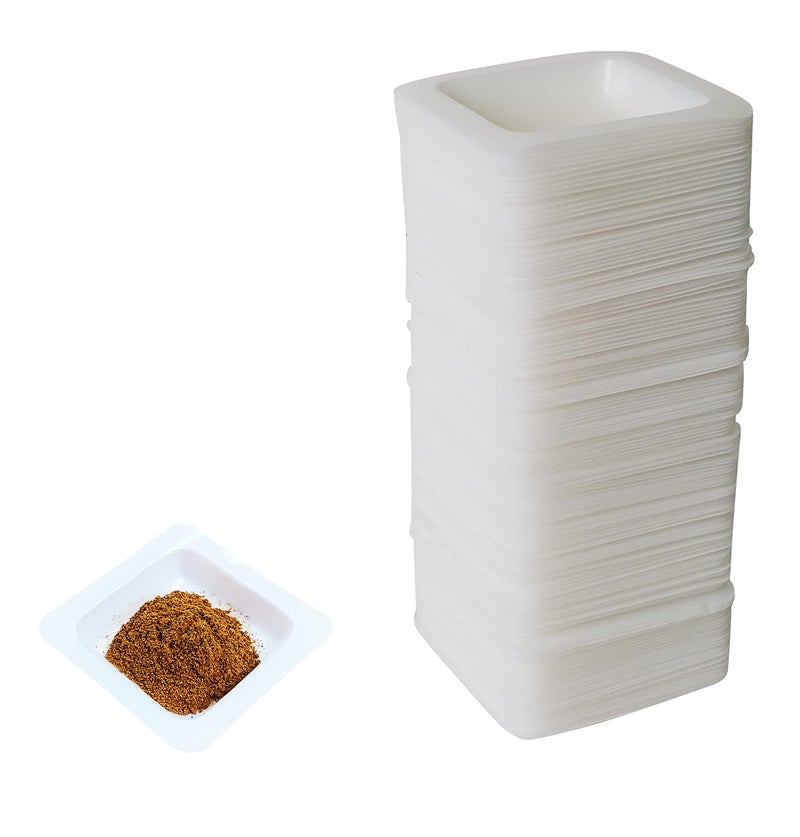 Labnique Small 1.7" Square Polystyrene Weigh Boats, Weighing Dishes, Weighing Boats, Anti-Static Disposable Tray, 10ml (160 pcs) - Image 1