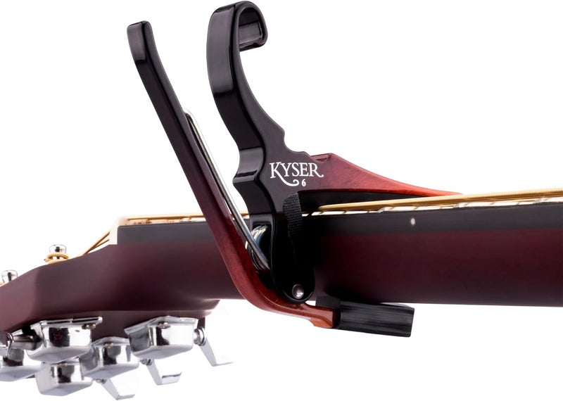 Kyser Quick-Change Capo for 6-string acoustic guitars, Sunburst, KG6SNB - Image 3