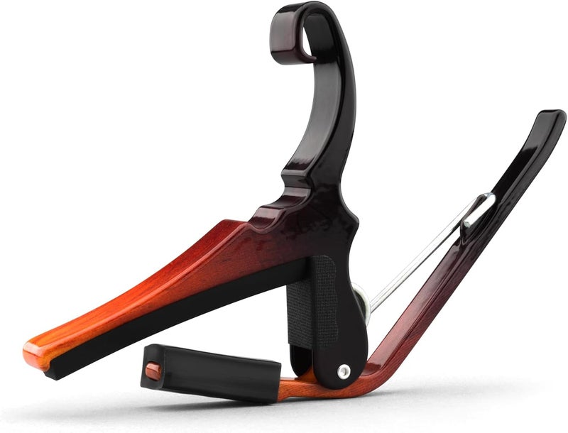 Kyser Quick-Change Capo for 6-string acoustic guitars, Sunburst, KG6SNB - Image 2
