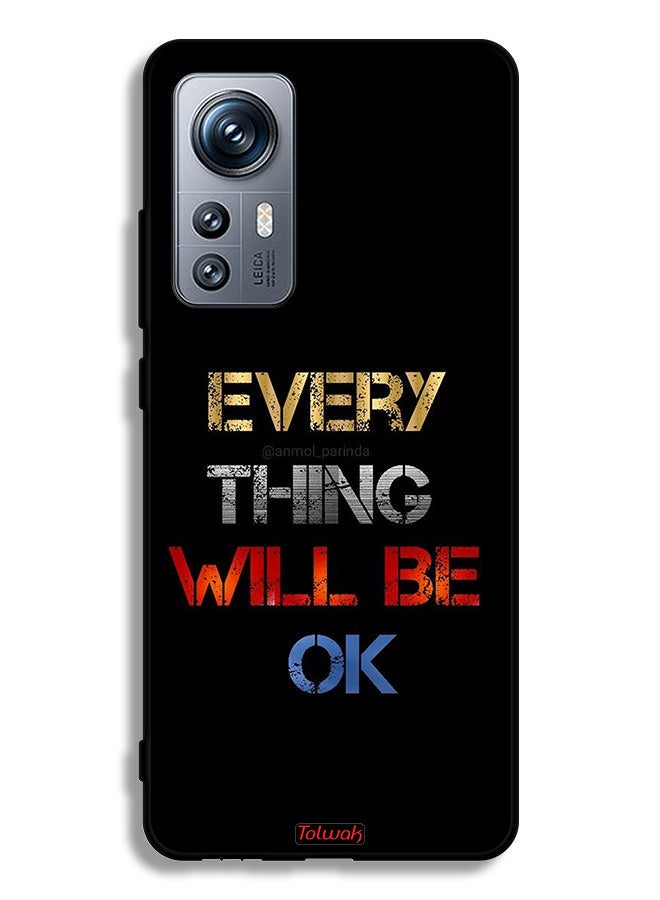 Tolwak Xiaomi 12S Protective Case Cover Everything Will Be Ok - Image 2