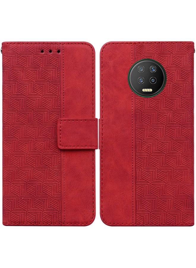 Zaboon Case For Infinix Note 7 X690 Geometric Embossed Leather Phone Case - Image 1