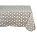 DII DII Tablecloth Vinyl Table Top, 60 x 84, Beige & White Polka Dot - Image 2