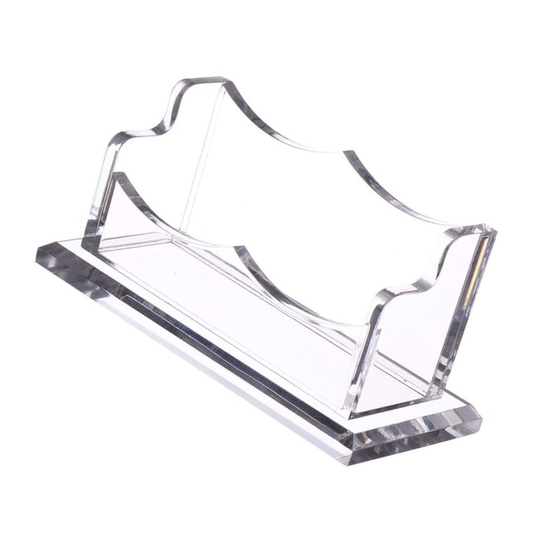 ARTIBETTER Clear Acrylic Business Card Holder Desktop Name Card Storage Box Office Home - Image 2