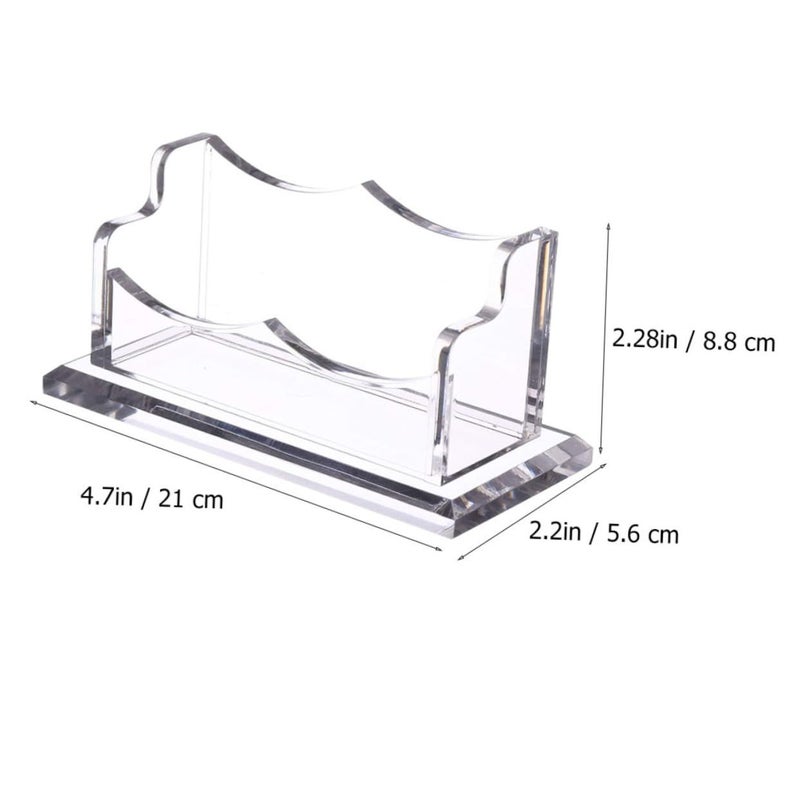 ARTIBETTER Clear Acrylic Business Card Holder Desktop Name Card Storage Box Office Home - Image 3