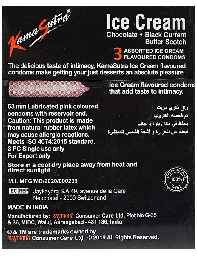 Kamasutra Kama Sutra Condom Ice Cream 3'S - Image 2