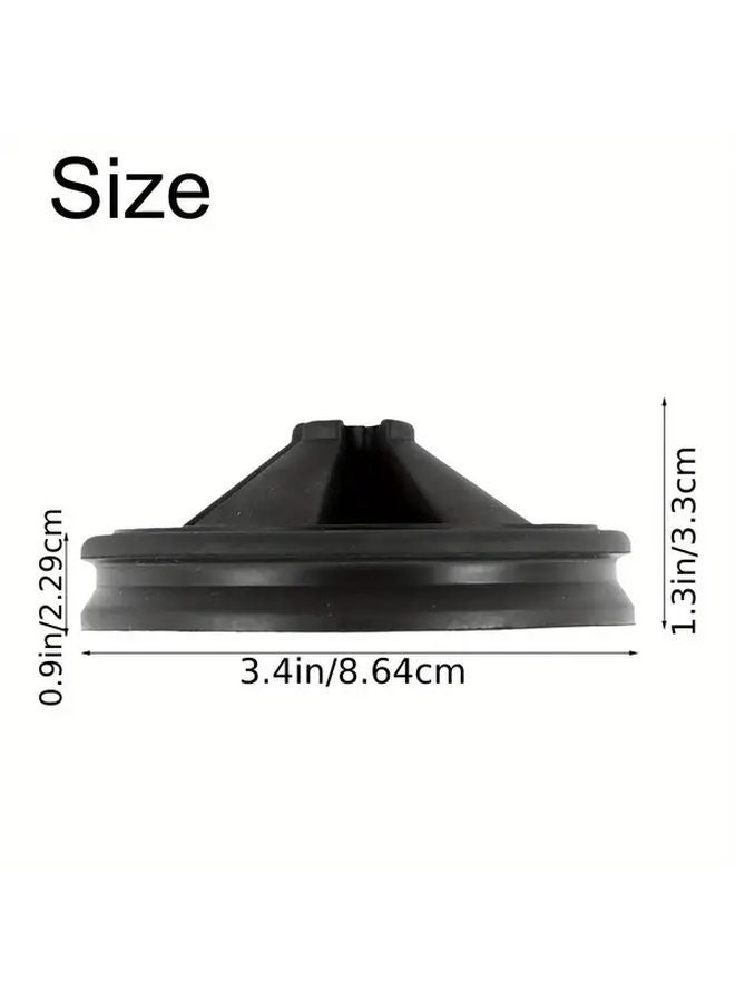 Removable Dishwasher Safe Black Rubber Sink Splash Guard Easy Clean Odor Inhibiting 3.5 Inch - Image 4