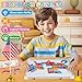 Alritz Pretend Teacher Playset Role Pretend Play Kids School Toys Kit Include Map Calendar White Board Boys Girls Toys Birthday Gift for Ages 5 6 7 8 9 10 11 12 13 - Image 4