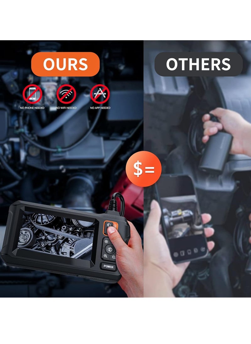 JOGAMS 5m Borescope Endoscope Camera with Light IP67 Waterproof Endoscope 1080P HD Inspection Camera Borescope Camera with Light Snake Camera Endoscope Camera Gadgets for Men  - Image 5