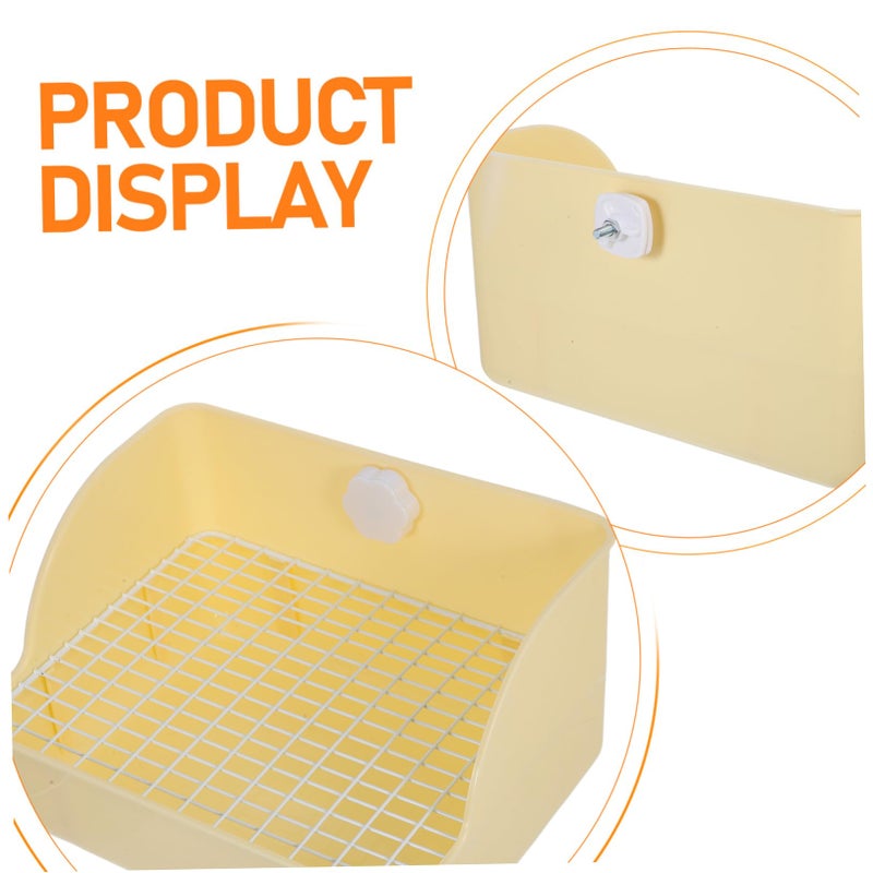 Large Bunny Litter Box Spacious Rabbit Potty Trainer Splash Prevention Easy Access For Guinea Pigs Hamsters - Image 4