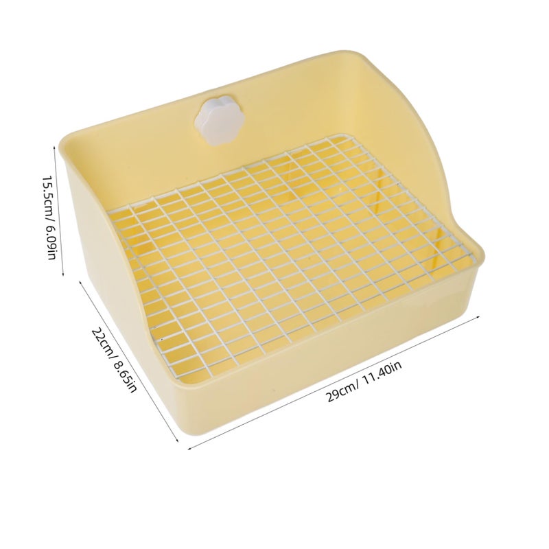 Large Bunny Litter Box Spacious Rabbit Potty Trainer Splash Prevention Easy Access For Guinea Pigs Hamsters - Image 3