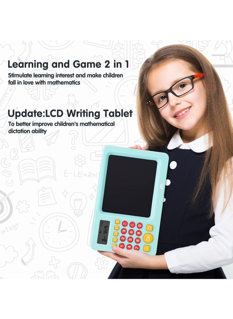 ELTRAZONE Math Games for Kids Ages 5-8 with LCD Writing Tablet – Interactive Educational Math Learning Toy for Boys and Girls – Fun, Screen-Free Practice for Addition, Subtraction, Counting, and More – Ideal Birthday Gift in Blue  - Image 5