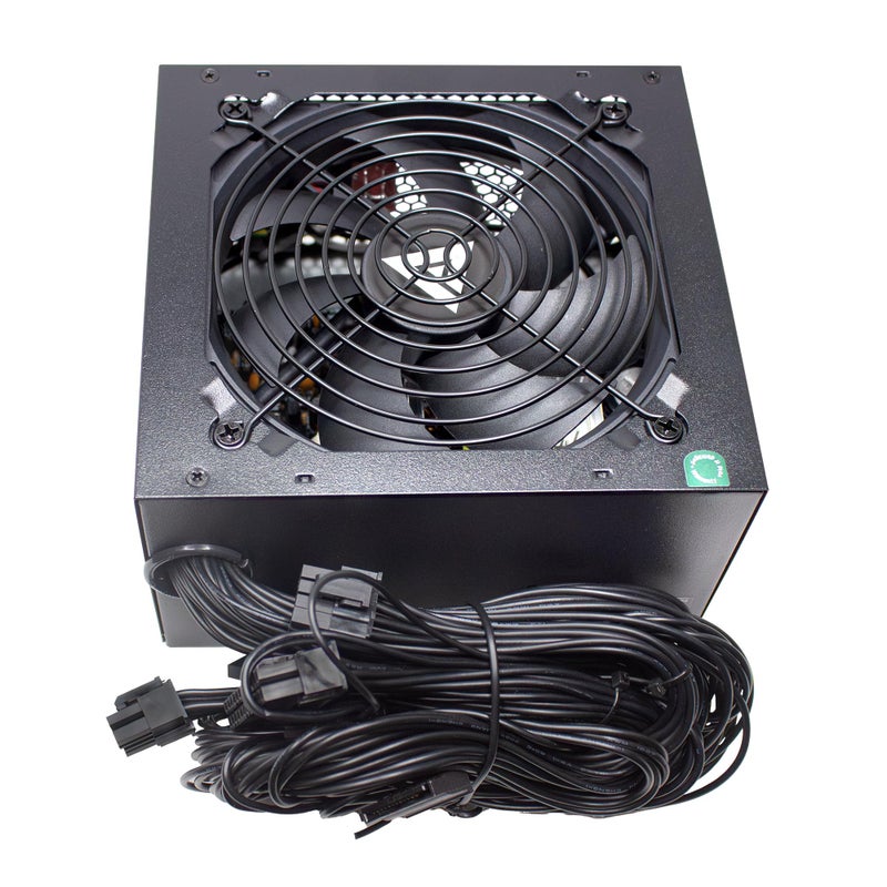 APEVIA VENUS500W Venus 500W ATX Power Supply with Auto-Thermally Controlled 120mm Fan, 115/230V Switch, All Protections - Image 3