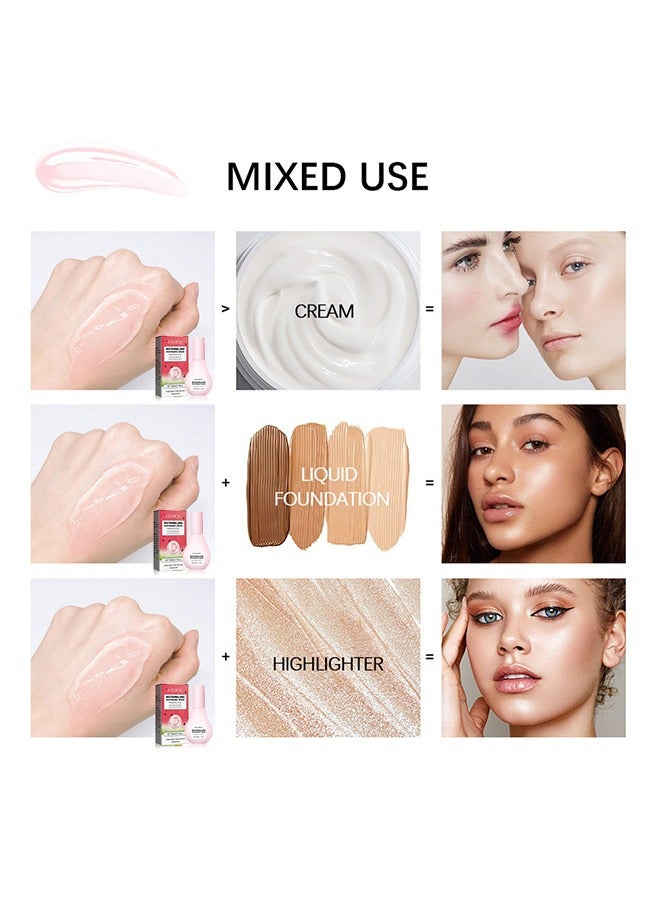 إيلهو مصل البطيخ النياسيناميد - تونر البطيخ المرطب سيروم الوجه الهيالورونيك لتفتيح الجلسرين ومصل فيتامين E متعدد الأغراض مصل الوجه خفيف الوزن 60 مل - Image 4