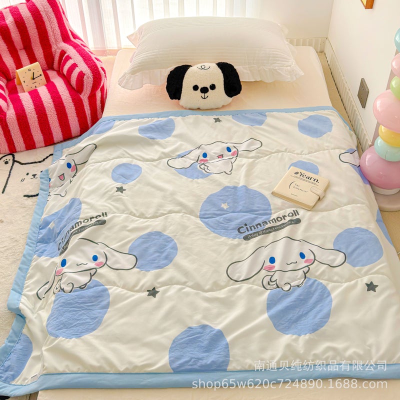 Sanrio Summer Cool Quilt Children'S Cartoon Quilt Cloud Small Cotton Air-Conditioning Quilt Children'S Nap Quilt Dormitory Single Double Quilt - Image 2