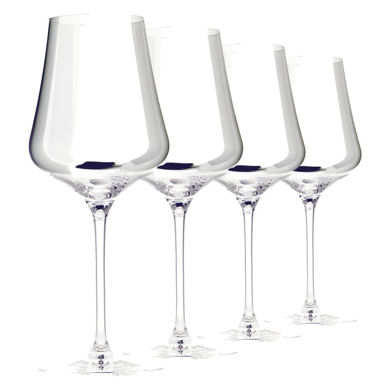 GabrielGlas StandArt Crystal Wine Glasses Set of 4 with Gift Boxes Premium Universal Wine Glass for Red and White Wine Dishwasher Safe LeadFree 16 oz