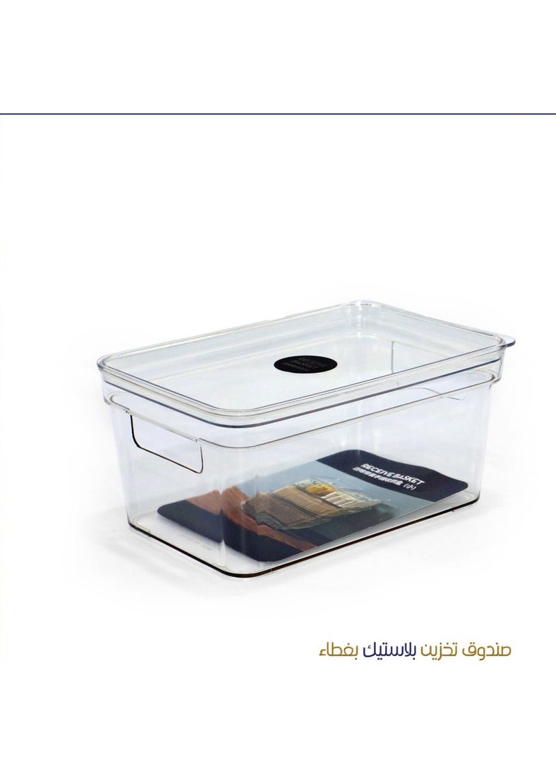 Generic - plastic storage box with lid - Image 1